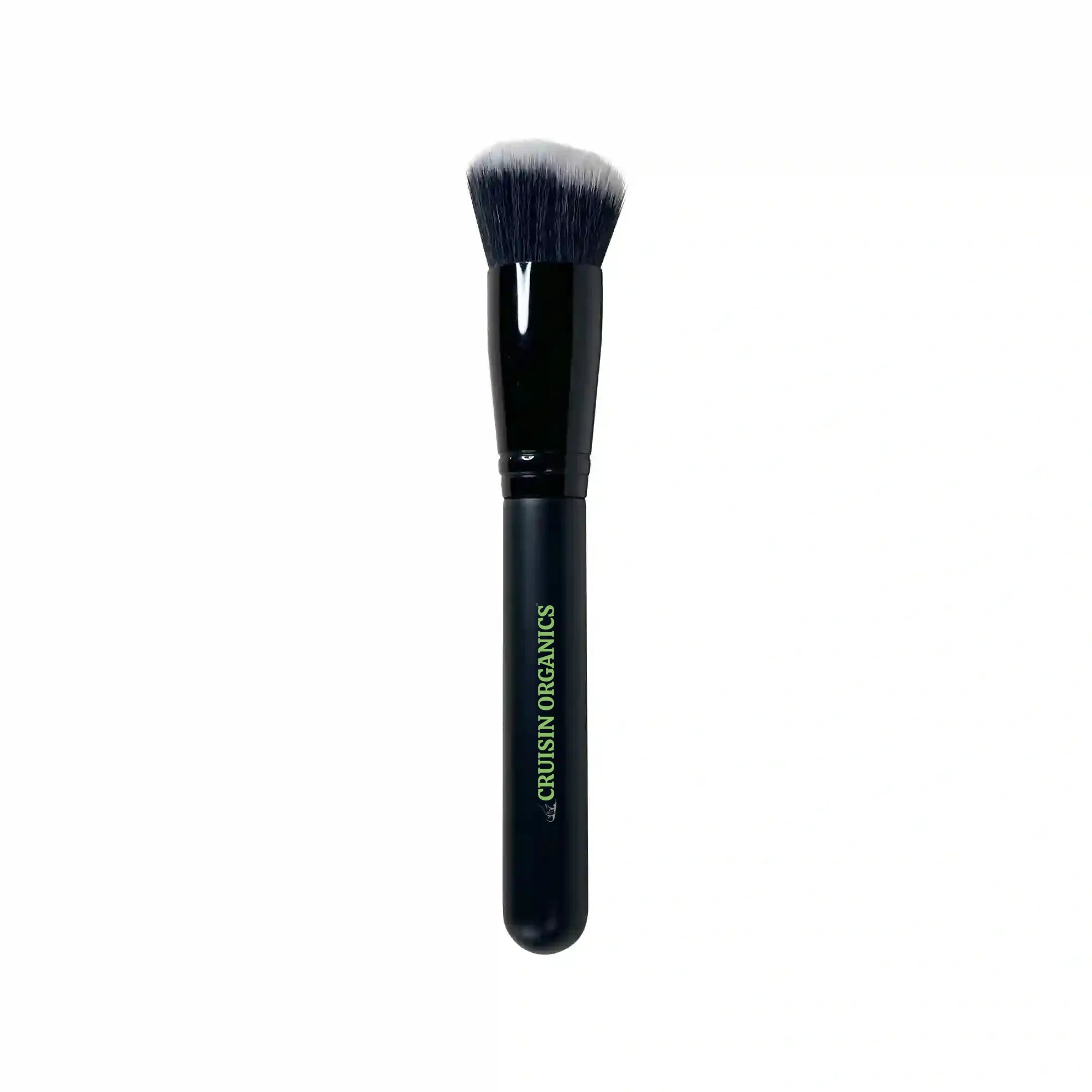 Stipple & Blend Foundation Brush. Perfect your foundation application with this densely packed stipple and blend brush. The angled synthetic bristles work seamlessly with liquid, cream, or powder formulas to deliver streak-free coverage. Layer effortlessly for buildable, natural-looking results without the cake.