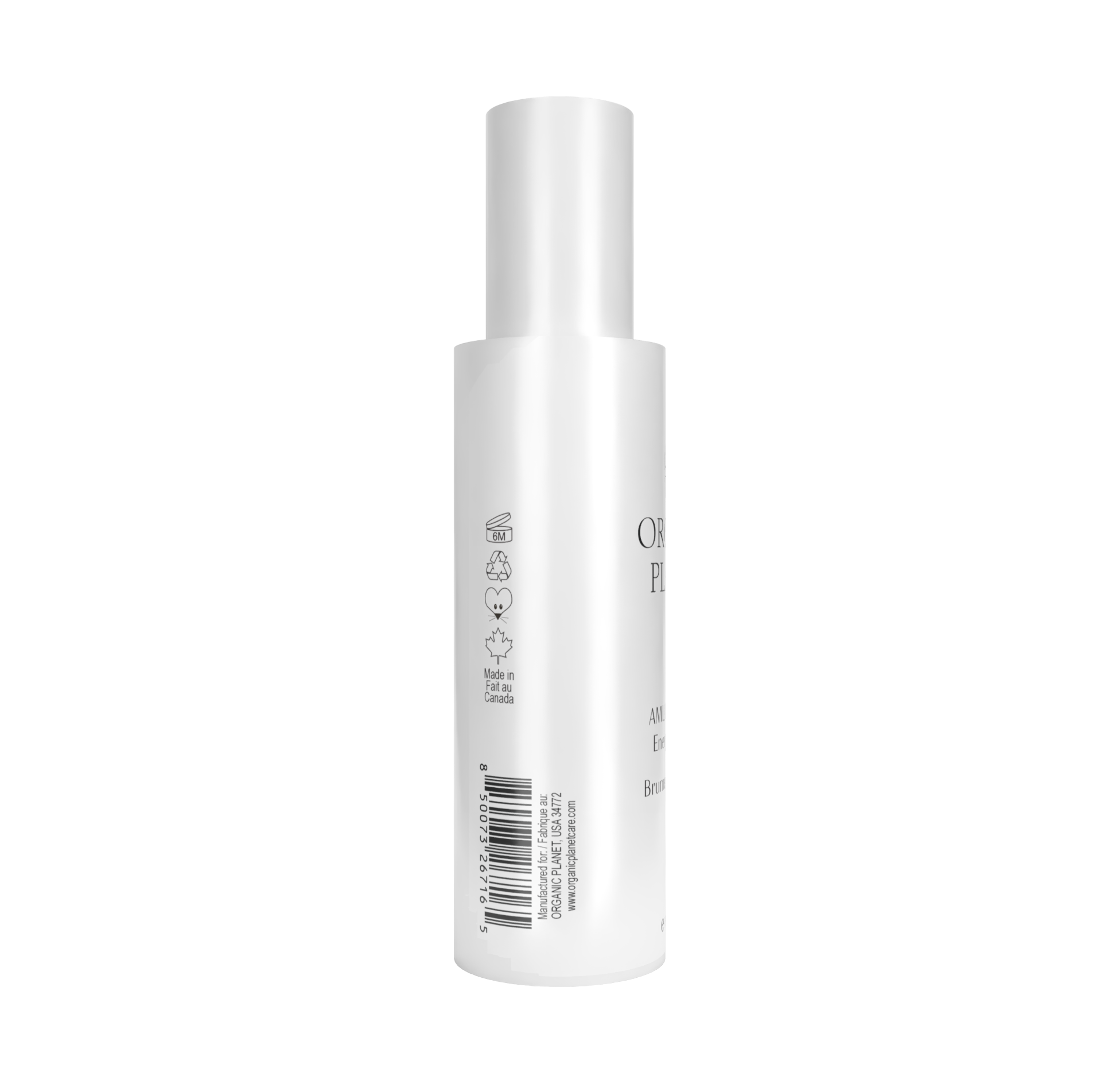 White cylindrical bottle with a label on a white background. Revitalize your skin and senses with the Amla C Boost Energizing Mist. Featuring 89% certified organic ingredients like antioxidant-rich camu camu and vitamin C-packed amla, this mist delivers a refreshing burst of energy. Suitable for all skin types, it soothes your face or refreshes your entire body whenever you need a natural lift. Harness the power of superfruits and stay energized throughout your day.