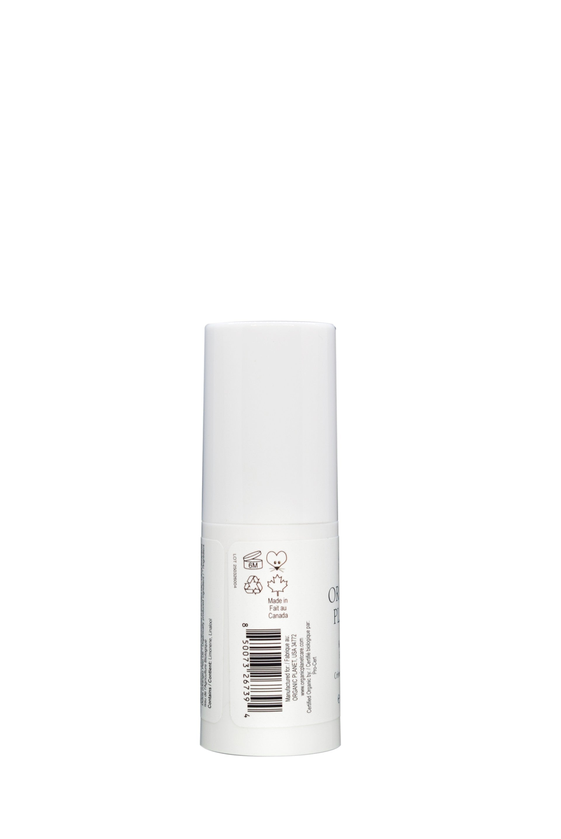 White cylindrical container with a barcode label on a white background. The rich antioxidant content protects the delicate eye area from environmental stressors and free radical damage, helping to maintain healthy skin.