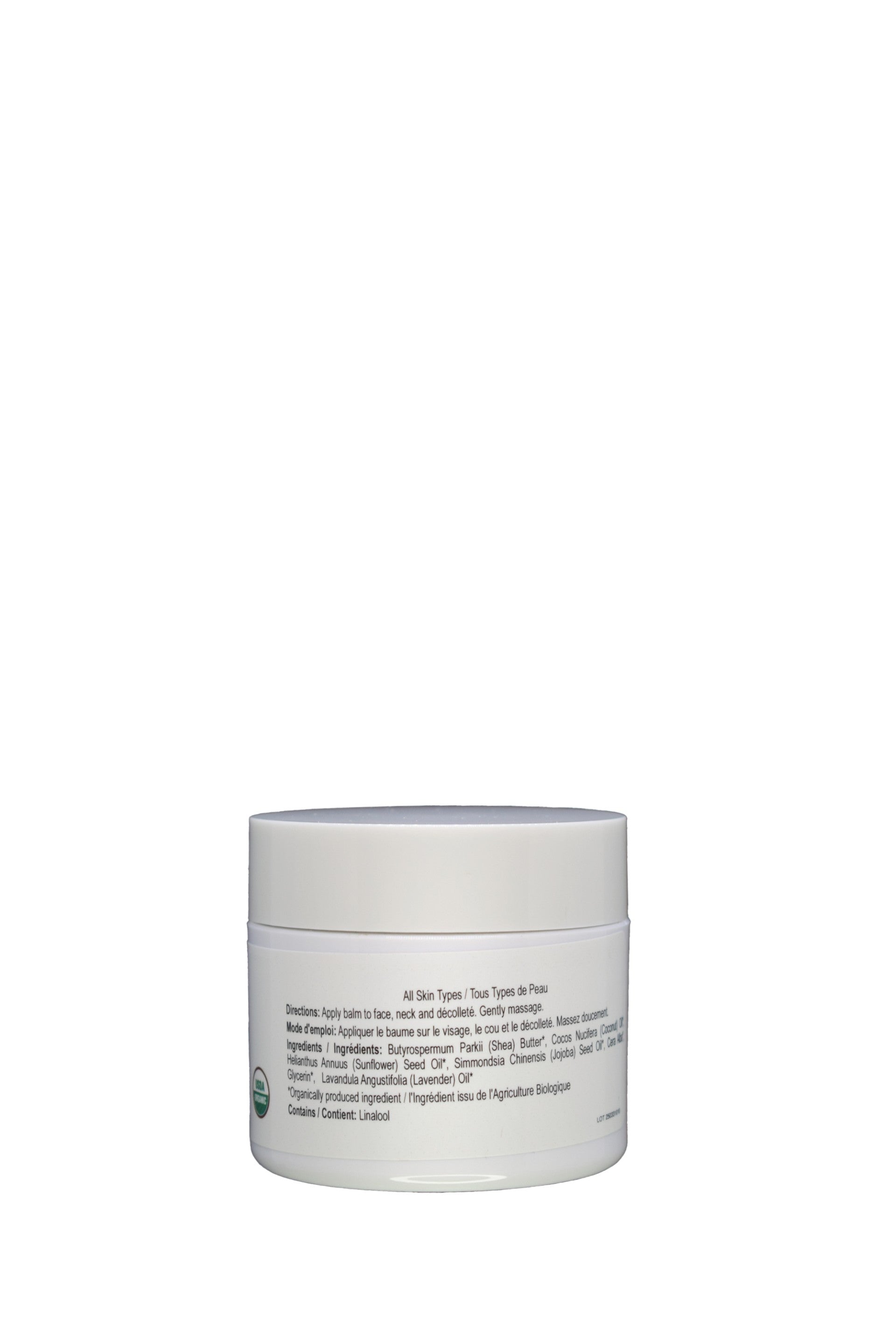 Experience the transformative power of our USDA Certified Organic lavender balm. Reveal a radiant glow as it deeply hydrates and reduces fine lines on face and neck. Enjoy a calming and luxurious daily treat with its rich and nourishing formula.
