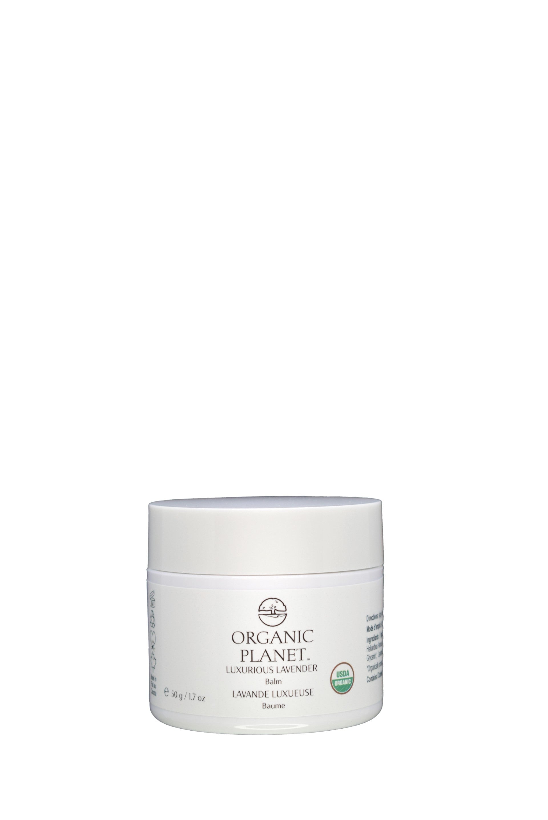 Introducing the USDA Certified Organic Luxurious Lavender Balm. Transform your skincare routine with this deeply hydrating balm that reduces fine lines and reveals a radiant glow. Indulge in the calming lavender scent for a luxurious daily treat. Experience the power of nature for a truly nourishing experience.