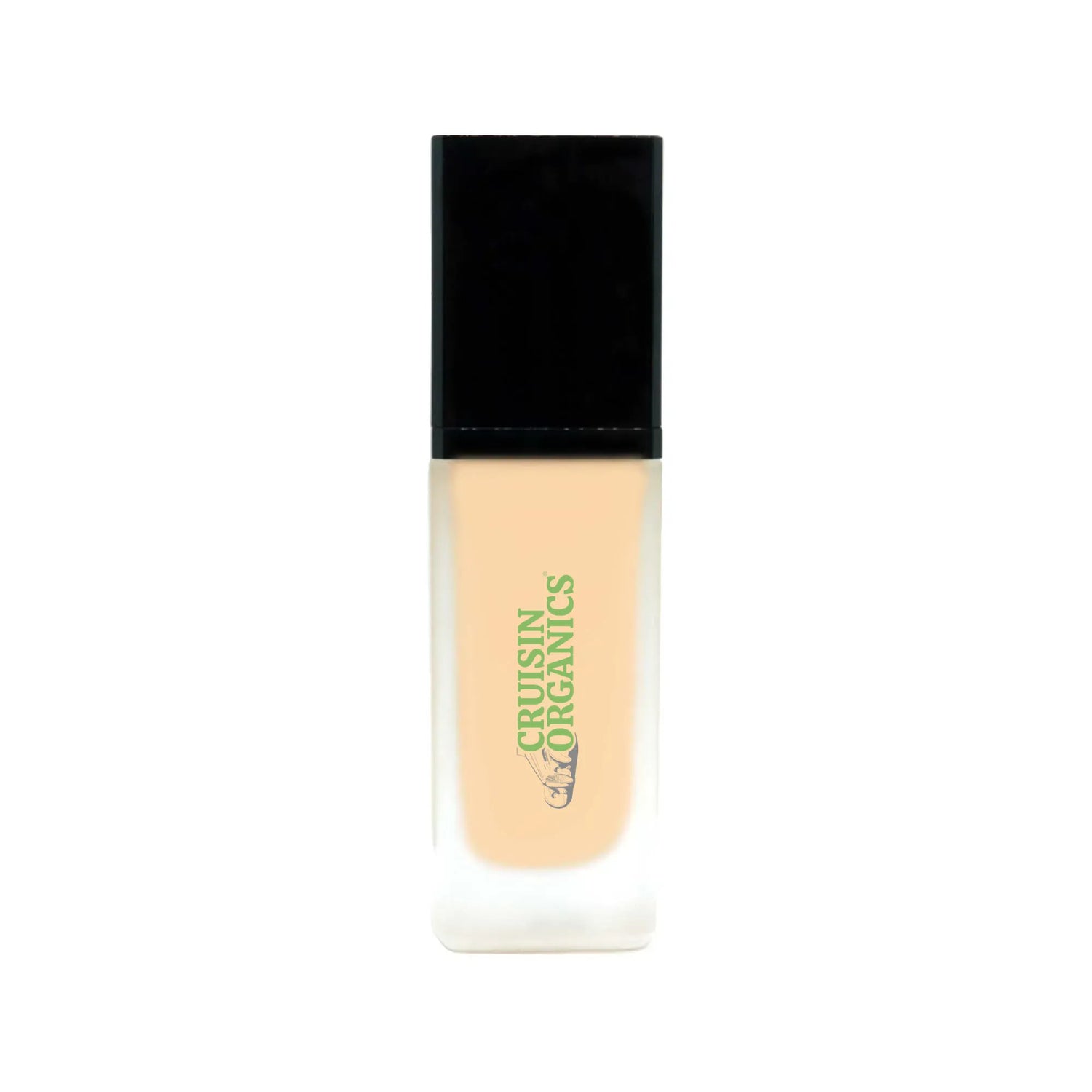 Glow with Cruisin Organics Peach Foundation! This infused foundation offers medium-to-full buildable coverage and a dewy, natural finish that will leave you looking radiant. It&