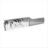 A stainless steel hair comb with a smooth finish and a unique parting. Our stainless steel combs are durable, hygienic, and easy to use. The Stainless Dual Tooth Comb helps reduce static and works great for heat styling. Its special parting tip gives you precise control for neat, sharp parts.