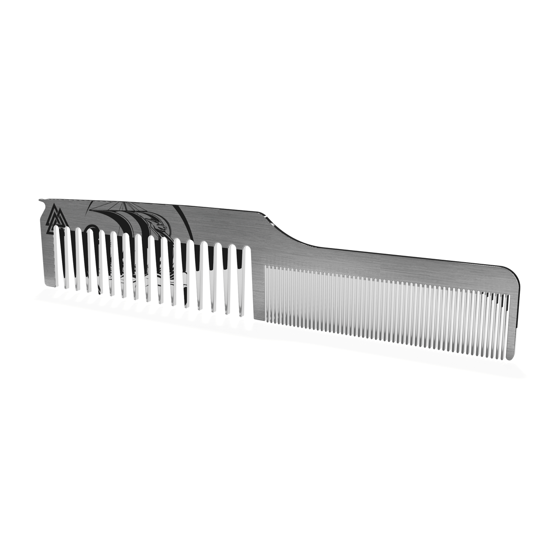 Our stainless steel combs are tough, easy to clean, and great for everyday hair care. The Stainless Dual Tooth Comb is perfect if you use heat styling or want to cut down on static and keep your comb clean. Its special parting tip helps you make precise, neat parts every time.