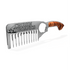 Cruisin Organics Beard Comb - American Stainless. Handcrafted with Tigerwood scales and American Stainless steel, this comb detangles even the thickest and curliest beards without breaking. Durable and timeless, it&