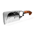 Expertly crafted Cruisin Organics Eagle Beard Comb, made of stainless steel and wood. It efficiently detangles and tames all types of beards, without worrying about breakage. This one-time investment is perfect for daily use or as a key part of your grooming routine.