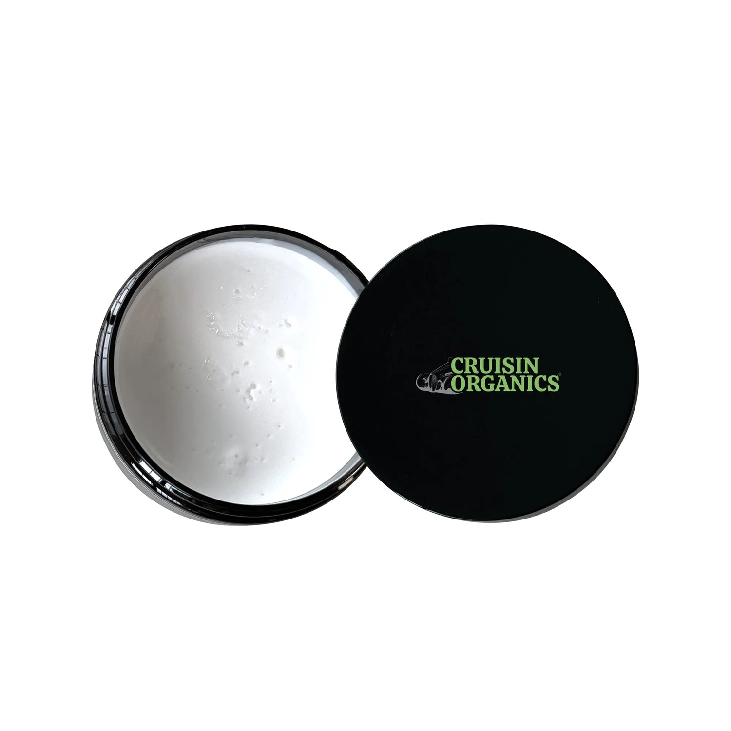 Cruisin Organics hair clay. A medium hold styling product formulated for those desiring a more natural look and a zero-shine finish. Easy to apply, it gives control and volume without weighing the hair down for a full day look! The hair clay rinses easily out of the hair and works well with most hair types and styles. Contains grapeseed and hempseed oil that nourishes the scalp and creates healthier, fuller hair styles. Keep this in your travel pack and get your favorite hair looks done everyday.