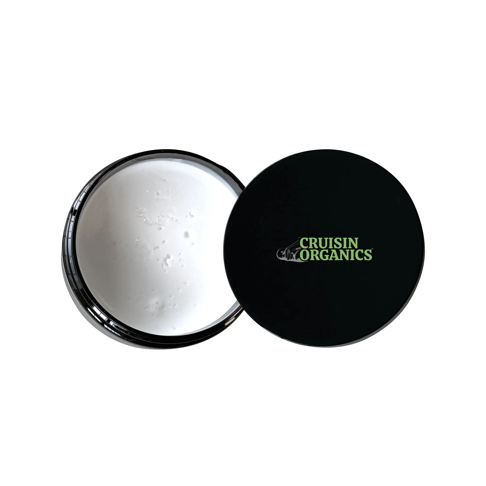 Cruisin Organics hair clay. A medium hold styling product formulated for those desiring a more natural look and a zero-shine finish. Easy to apply, it gives control and volume without weighing the hair down for a full day look! The hair clay rinses easily out of the hair and works well with most hair types and styles. Contains grapeseed and hempseed oil that nourishes the scalp and creates healthier, fuller hair styles. Keep this in your travel pack and get your favorite hair looks done everyday.