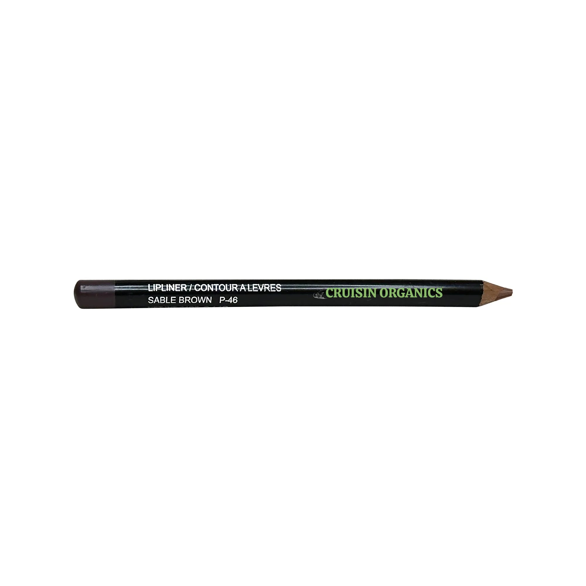 Cruisin Organics Sable Brown Lip Liner is made with natural oils and has a smudge-proof formula for a long-lasting, creamy texture and high-impact pigments. It&