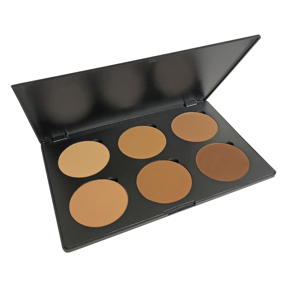 Indulge in the ultimate sophistication with our A Dark Wonder Dual Powder 6 Palette SPF. Featuring rich hues specially curated for deeper skin tones, this Dual Foundation Palette offers the benefits of both foundation and powder in one, giving you a flawless and radiant look. Elevate your beauty routine with this luxurious product.