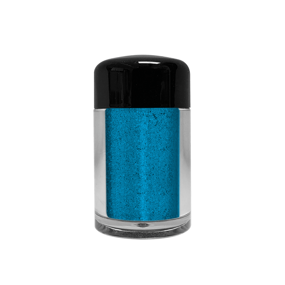 Enhance your look with the versatile Ocean Blue Glitter - perfect for hair, face, and body. This magical glitter will transform you into a shimmering mermaid. Elevate your style and stand out with this dazzling addition. Apply Ocean Blue Glitter to hair and set with your favorite hairspray for long-lasting results.