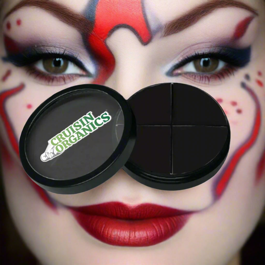 Cruisin Organics Grease Wheel 4 palette to cover tattoos, blue man, cirque looks, injury or trauma creations in cinema or movie making.