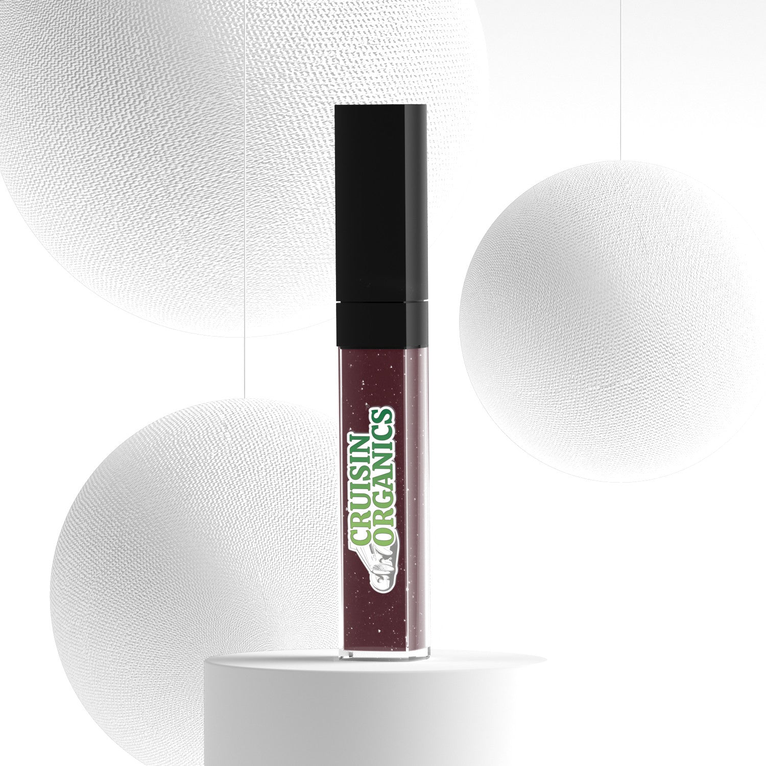 Dark Deep Nebula liquid lipstick by Cruisin Organics. Infused with nourishing ingredients like jojoba oil, grape seed extract, and vitamin E, this vegan and all-natural formula offers a deeply stunning, richly darkened pigment that stays put all day. Experience weightless, moisturizing color that&