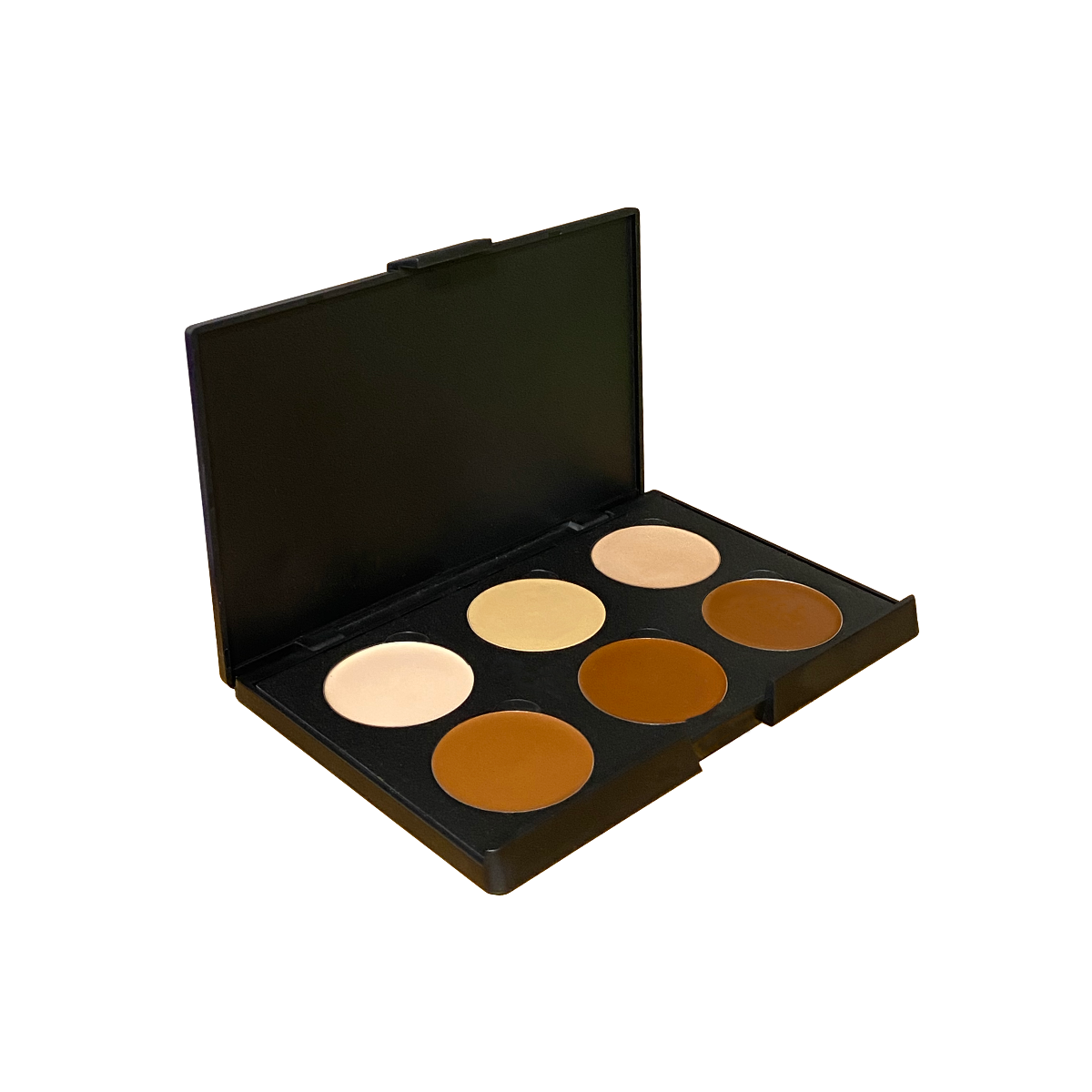 Elevate your makeup routine with our Cream Contour 6 Palette. Designed to enhance your best features, this exclusive 6 shade collection offers a blendable formula for a natural and seamless application. The deep shades define and the light shades illuminate, creating a soft-focus effect without shine. Achieve a creamy, lightweight finish with our silky powder formula