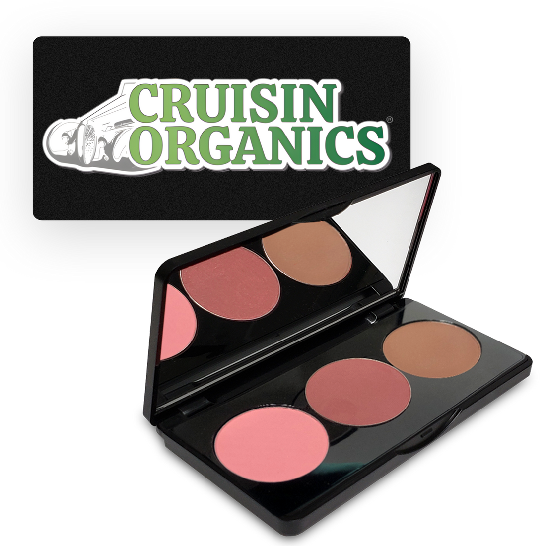Discover the epitome of luxury with our Mahogany Wine Blush Trio Palette. Handcrafted with precision, each shade exudes sophistication and decadence. From Cruisin Organics day to night, these velvety wine-inspired hues will enhance your natural beauty, making it a must-have for any makeup collection. Treat yourself to elegance with Mahogany Wine.