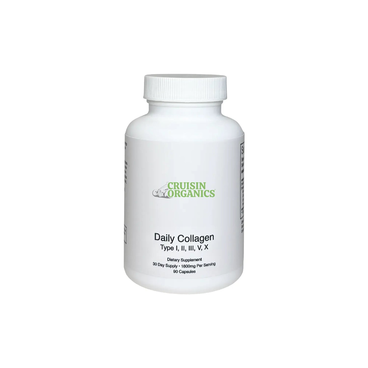 Unlock a healthier you with just one daily serving of Daily Collagen. Our supplement includes 1800 mg of five essential collagen types to promote skin elasticity, joint health, and overall wellness, helping you experience vibrant health.