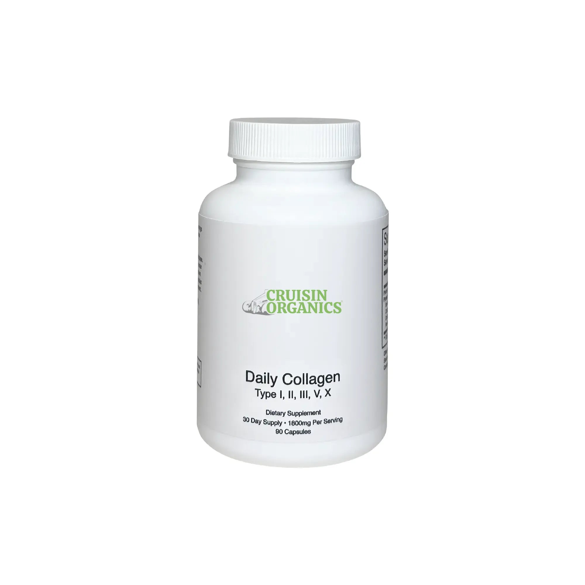 Unlock a healthier you with just one daily serving of Daily Collagen. Our supplement includes 1800 mg of five essential collagen types to promote skin elasticity, joint health, and overall wellness, helping you experience vibrant health.