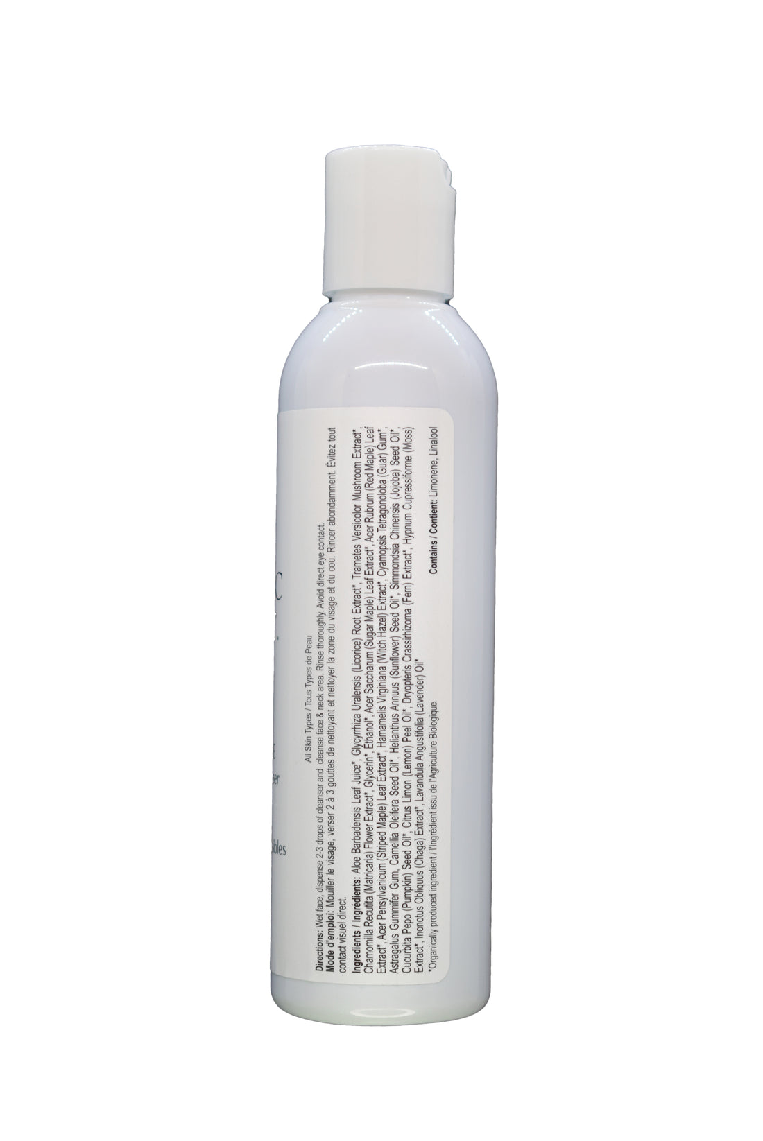Sulfate-free cleanser with organic licorice root that gently purifies without causing dryness or irritation. Made with Canadian maple varieties to maintain skin balance for all skin types.