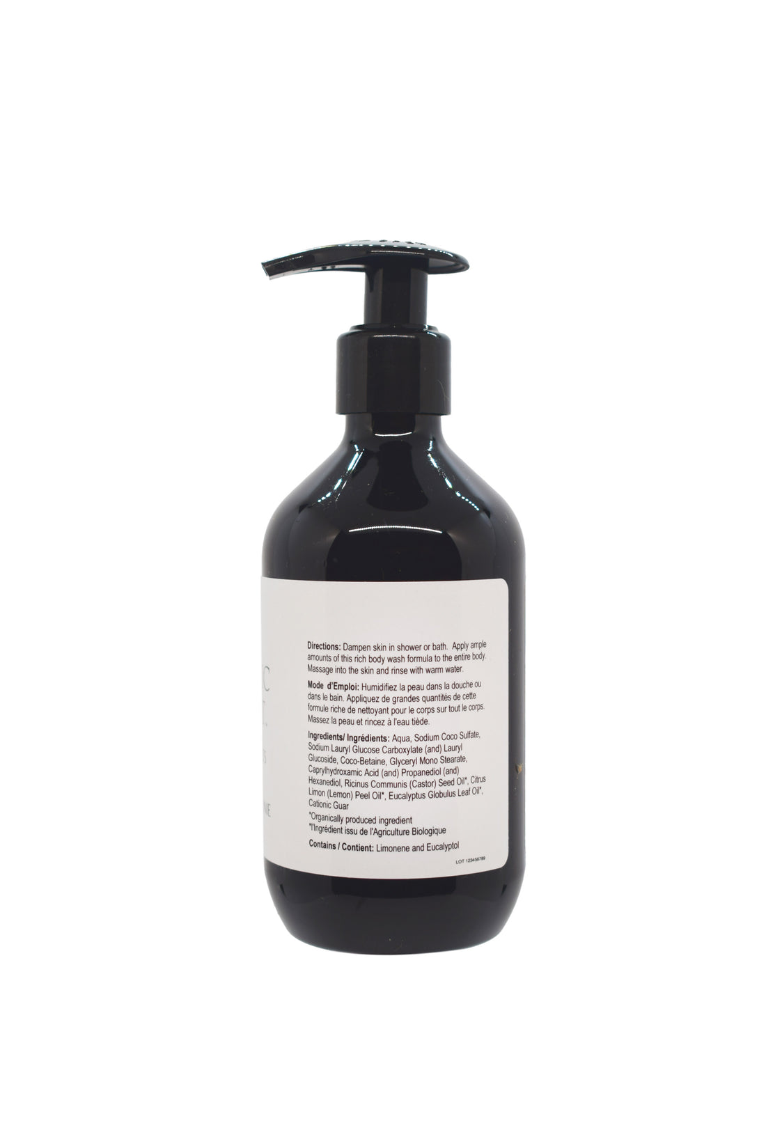 Nourishing body wash with Sacha Inchi oil rich in omega-3s for hydration and firmness. Features castor, lemon, and eucalyptus oils that soothe skin while reducing inflammation and protecting against aging. Suitable for everyone, leaving skin smooth and radiant.