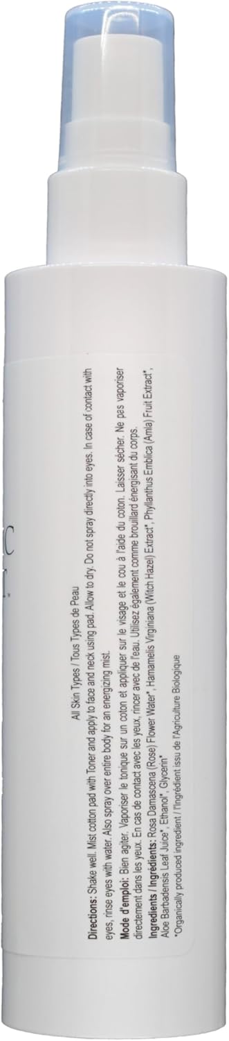 95–100% of the ingredients in Rose Water C Mist are USDA Organic.  Make your skin feel stimulated, energized and nurtured with our Rose Water C Mist.  Made with glycerin, witch hazel extract, amla fruit extract, aloe leaf juice, and Rosa damascena flower water, it gently cleanses and hydrates your skin, leaving it feeling renewed and polished. Take a look at the potent advantages offered by organic substances. Shop ORGANIC PLANET on Amazon for free shipping.