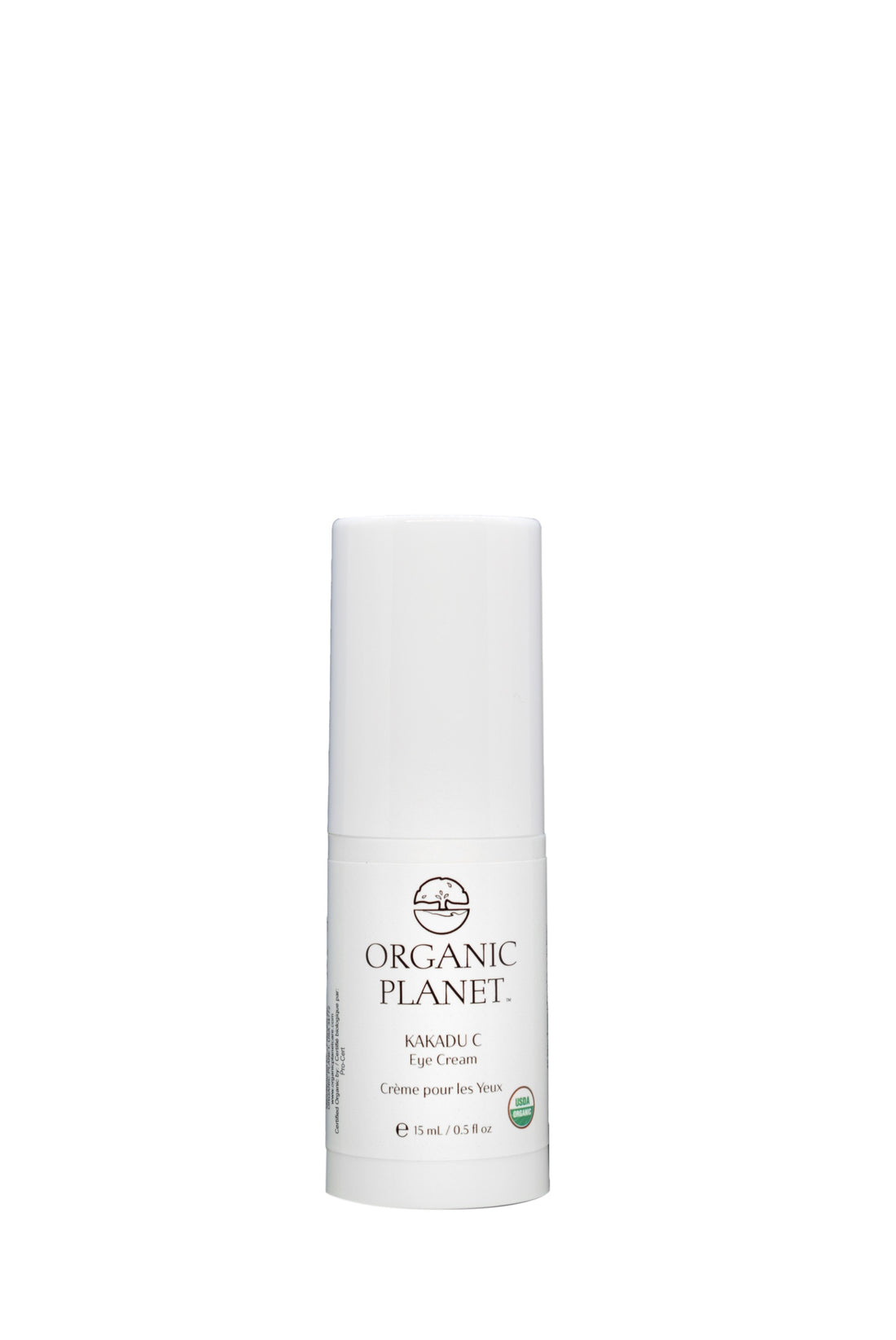 White skincare bottle labeled &