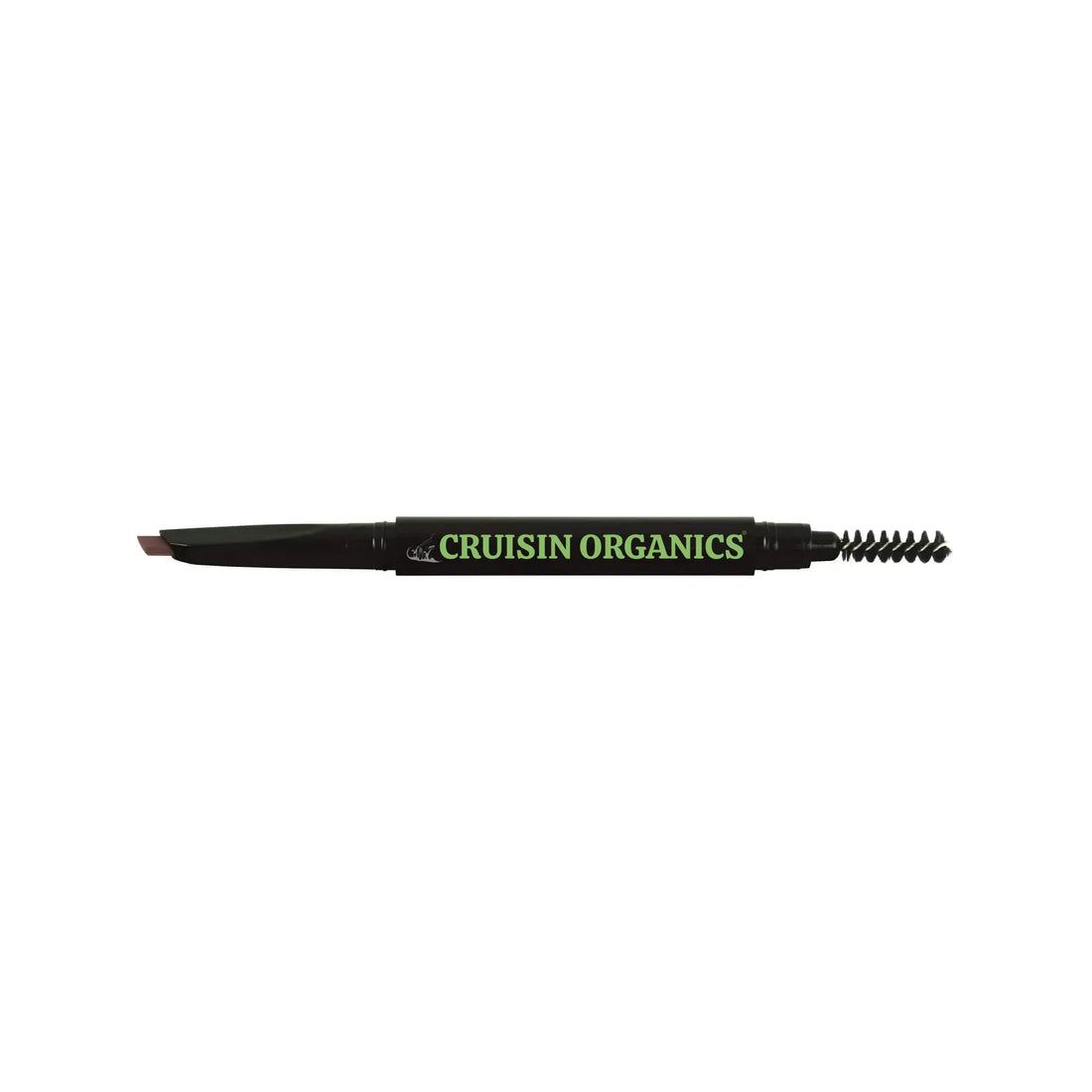 Cruisin Organics Automatic Brownie Eyebrow Pencil. You can build a full brow from scratch with our all-in-one eyebrow pencil. This dual-tip brow pencil helps you achieve a natural brow shape with an angled tip on one end and a spooly tip on the other! The angled tip makes it easy to fill in long-lasting color into your brows. Our formula multitasks to give you color, sculpture, and sealing for your brows. With the spooly tip, you can blend the color seamlessly into your natural brows, softening.