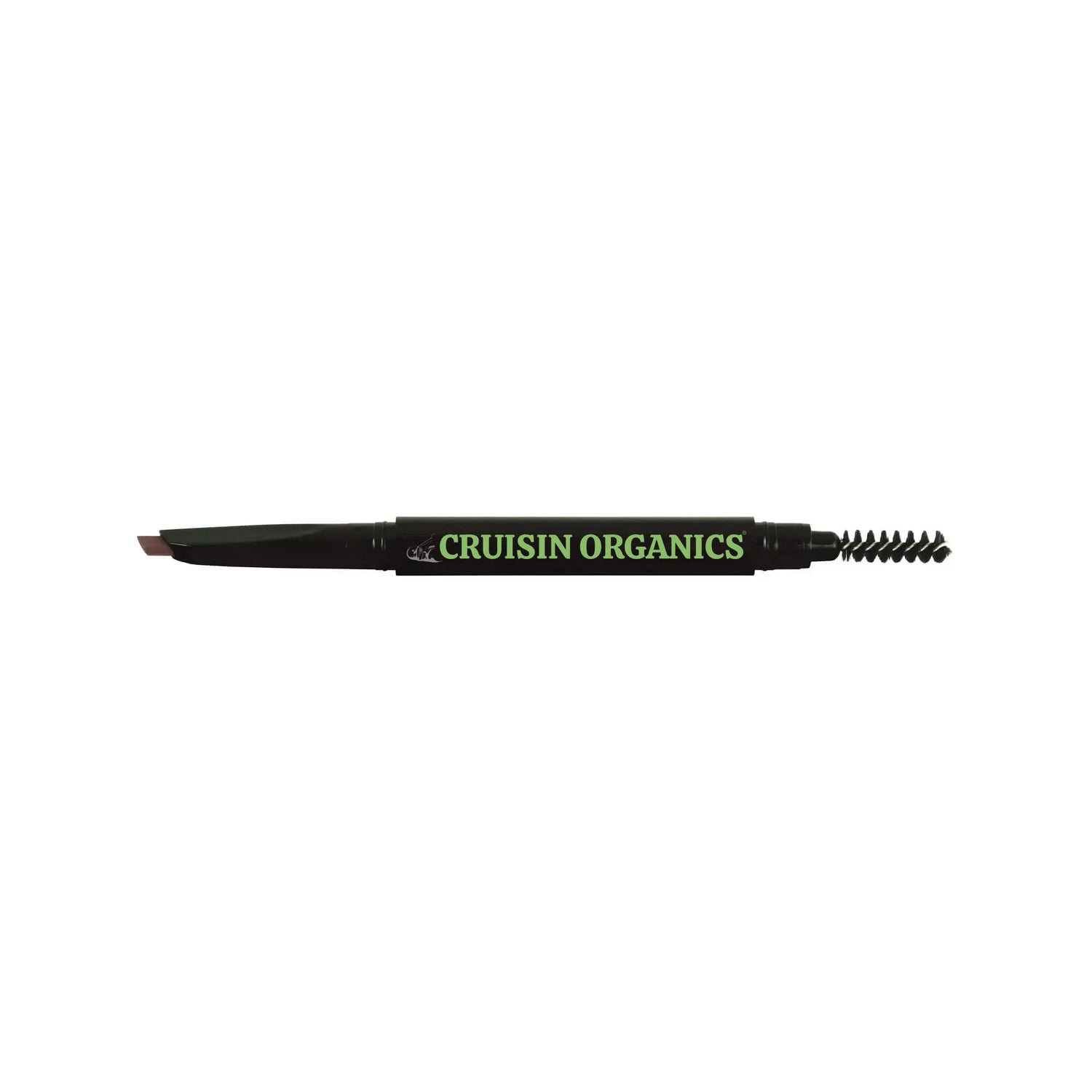 Cruisin Organics Automatic Brownie Eyebrow Pencil. You can build a full brow from scratch with our all-in-one eyebrow pencil. This dual-tip brow pencil helps you achieve a natural brow shape with an angled tip on one end and a spooly tip on the other! The angled tip makes it easy to fill in long-lasting color into your brows. Our formula multitasks to give you color, sculpture, and sealing for your brows. With the spooly tip, you can blend the color seamlessly into your natural brows, softening.