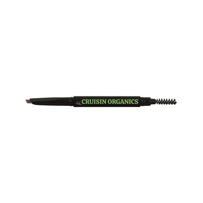 Cruisin Organics Automatic Brownie Eyebrow Pencil. You can build a full brow from scratch with our all-in-one eyebrow pencil. This dual-tip brow pencil helps you achieve a natural brow shape with an angled tip on one end and a spooly tip on the other! The angled tip makes it easy to fill in long-lasting color into your brows. Our formula multitasks to give you color, sculpture, and sealing for your brows. With the spooly tip, you can blend the color seamlessly into your natural brows, softening.