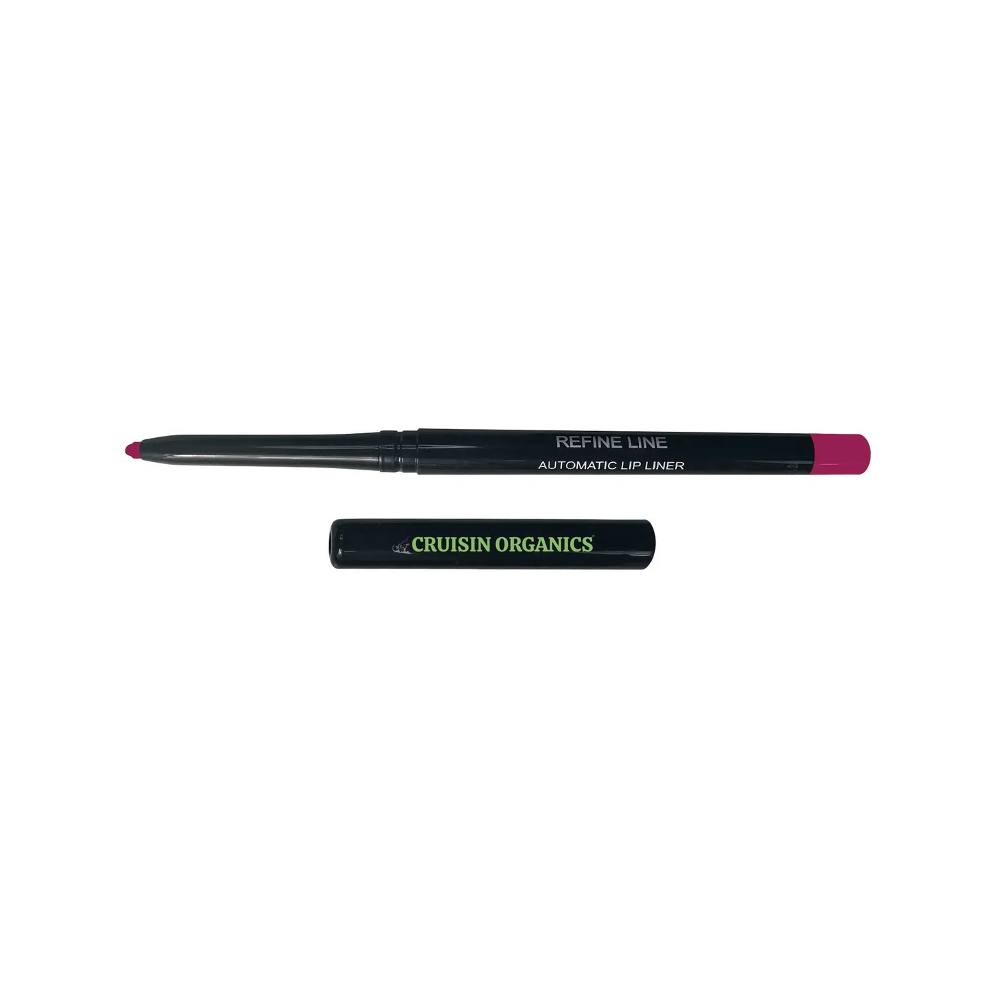 Make a confident bold statement with the Automatic Power Trip Lip Liner! This retractable liner provides your lips with SPF protection while effortlessly gliding on for a Cruisin Organics finish. No need to sharpen, this liner automatically twists up for ultimate convenience. Show off your playful side with a power trip.