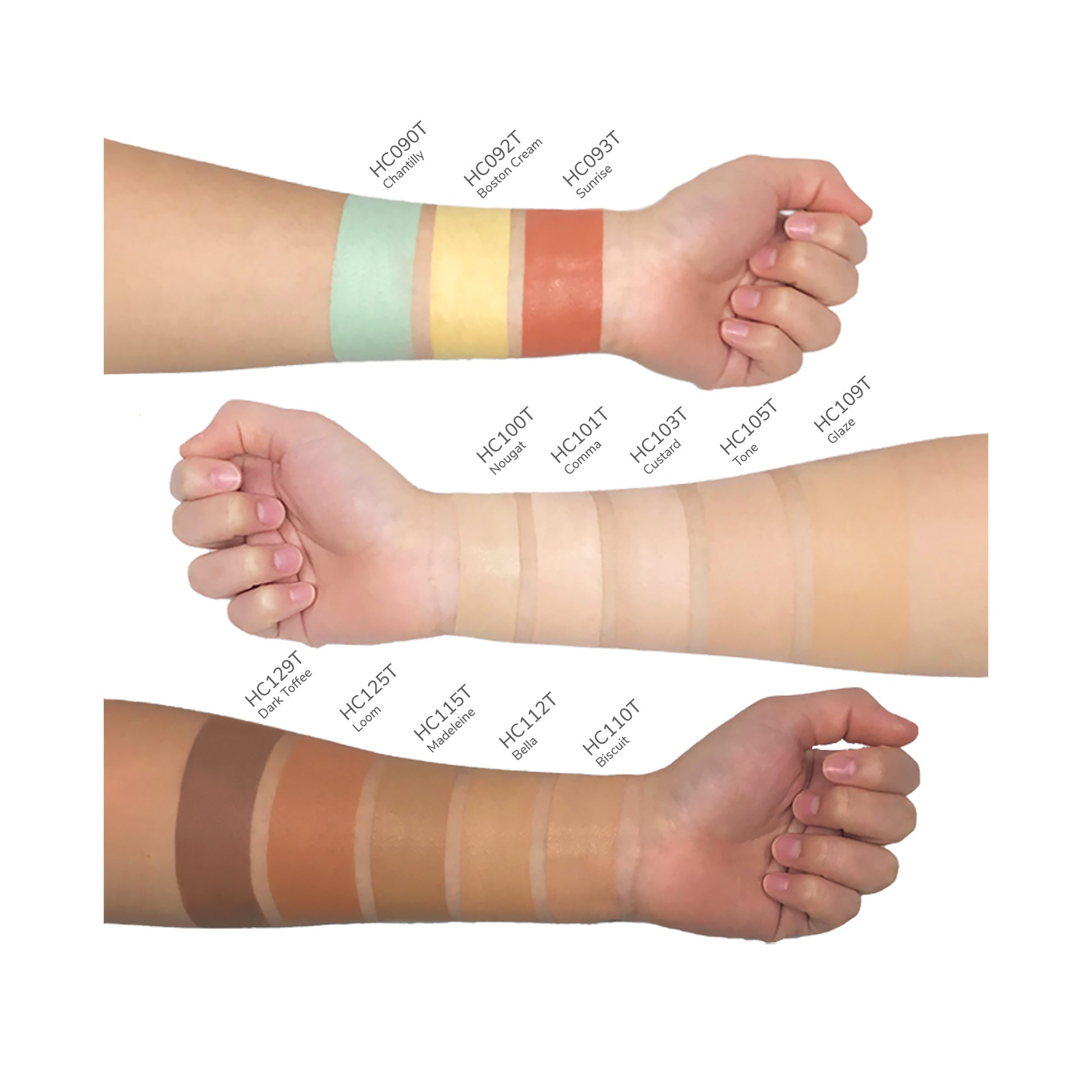 13 shades of Cruisin Organics concealer to choose from. Buy more and try them out for what is best for your skin tone.