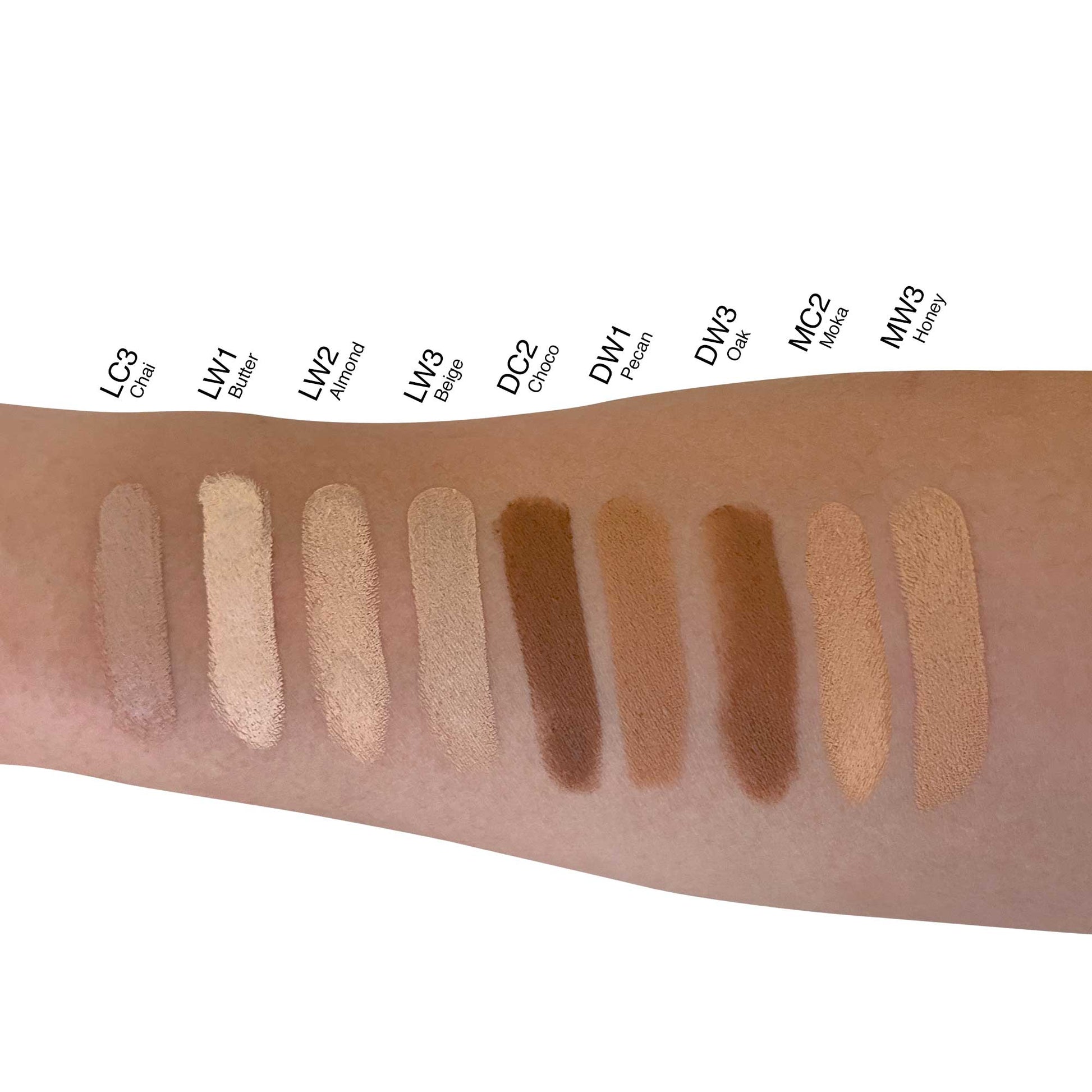 Cruisin Organics Honey cream concealer, matte-proof  and under cover dark spot finishings.