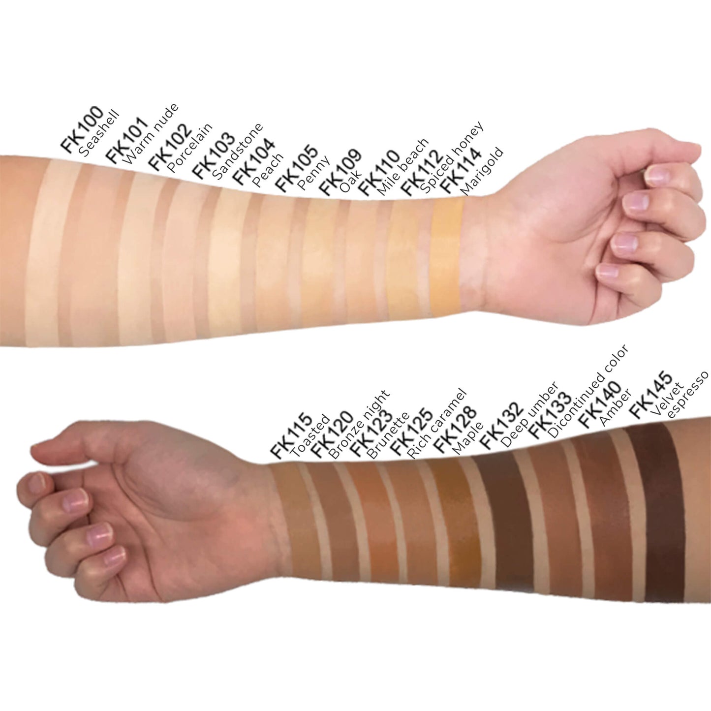 19 shades of Cruisin Organics Foundation are available at our online store.