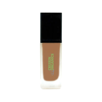 Cruisin Organics Bronze Delight Foundation. Vegan. Paraben-Free. Full cover. All skin pigments.