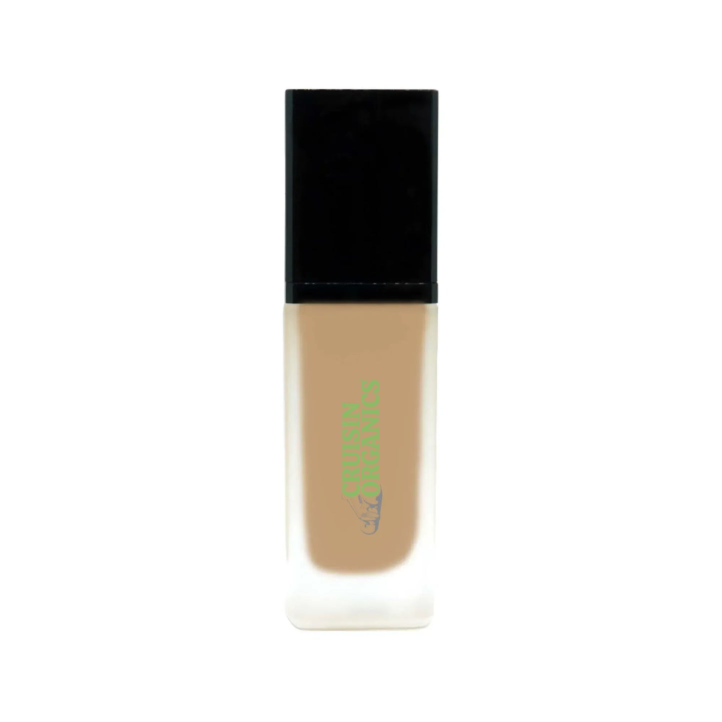 Cruisin Organics Spiced Honey Foundation with SPF.  A level of medium to full modular coverage that preserves and beams the way we all crave to gleam and glimmer on every single day. It has a spicy kick to makeup. Additional SPF 15 is distributed to consumers in order to shield themselves from ultraviolet rays.