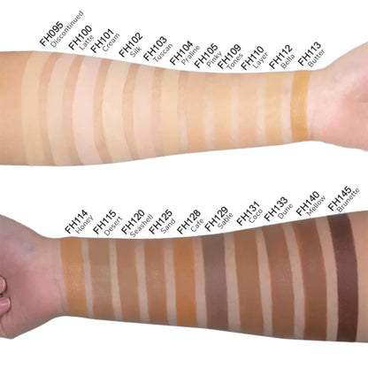 Not so complex with 21 foundations to choose from. Your complexion with our full cover foundation. This long-wearing formula evens out skin tone and conceals dark spots for a smooth, radiant finish. Its blendable texture applies effortlessly and feels light on the skin, while its matte finish blurs pores for a flawless appearance. Experience the benefits of our foundation for a makeup look that lasts all day.