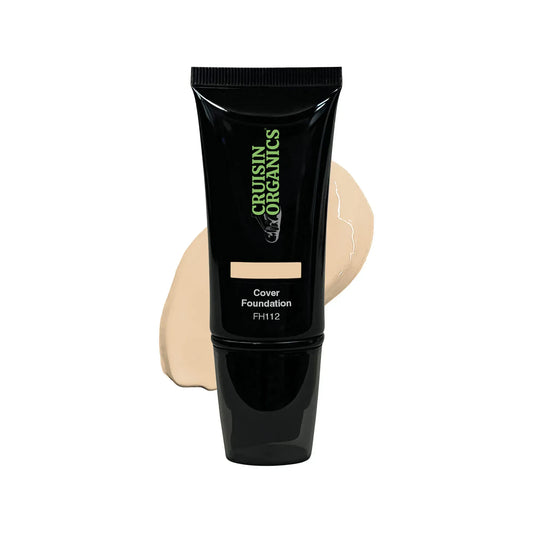 For the face and neck, use Cruisin Organics Bella Foundation. Cosmetic products can benefit from dimethicone's good stability, good spreadability, high compressibility, more accurate leveling, and favorable adherence.  Advantages of dimethicone in cosmetics are its soft feel and lubricating properties on the skin.