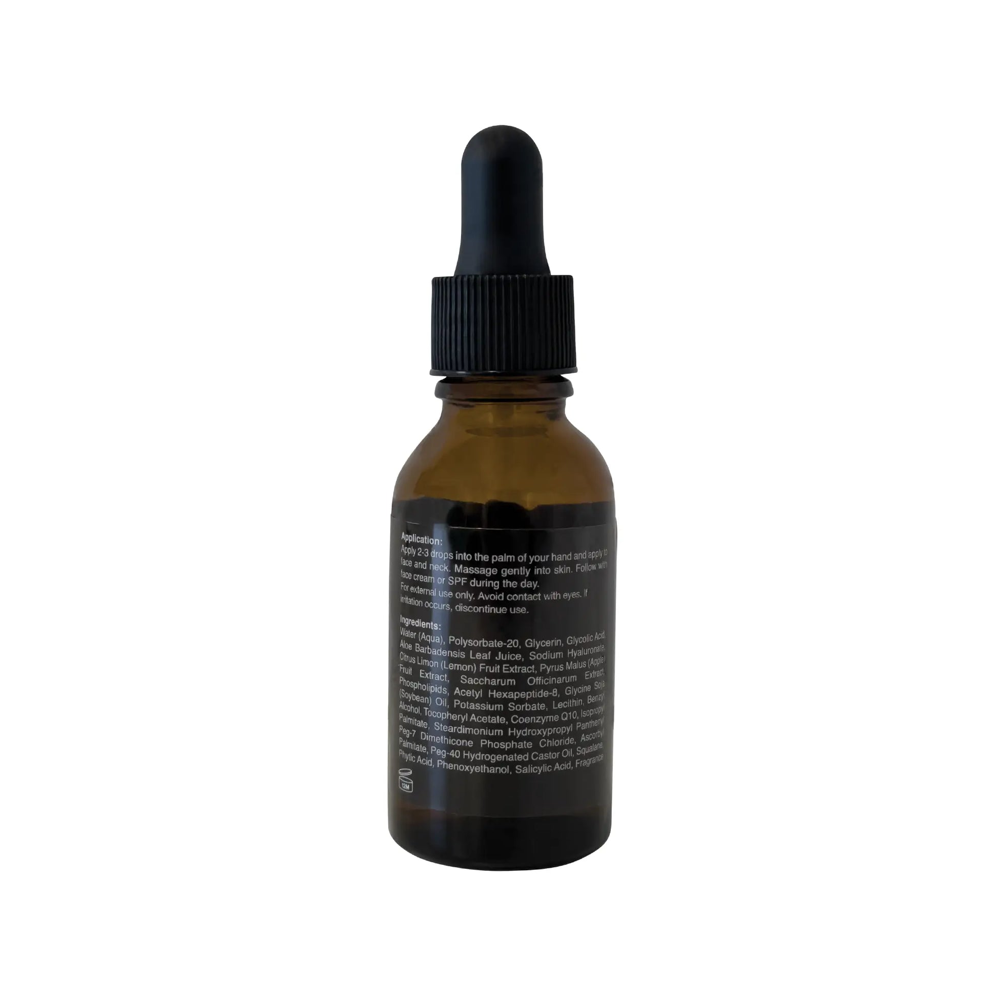 Cruisin Organics Glycolic Acid Serum.  A gentle yet fast-acting exfoliant that improves your skin complexion. This potent serum expertly evens hyperpigmentation, smooths your skin tone, and refines skin texture. The use of glycerin provides a layer of nourishing hydration for an all-day supple feel to your skin. An addition of vitamin E provides antioxidant properties, while squalane locks in extreme moisture and hydration.