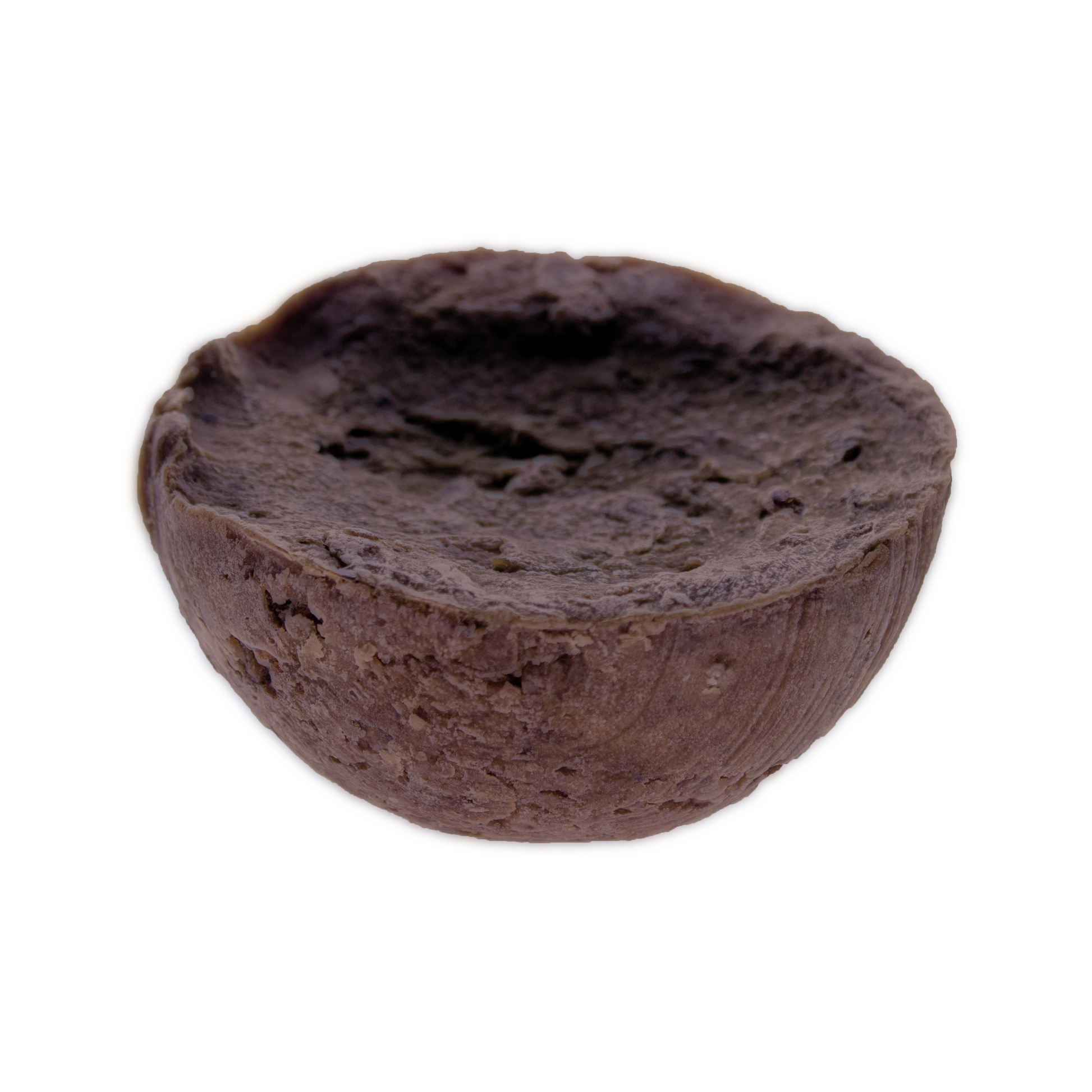 Cruisin Organics African Black Soap Shampoo - Vegan, handcrafted in West Africa with natural ingredients. No chemicals or additives. Moisturizing and nourishing, with a unique half sphere shape for your scalp.