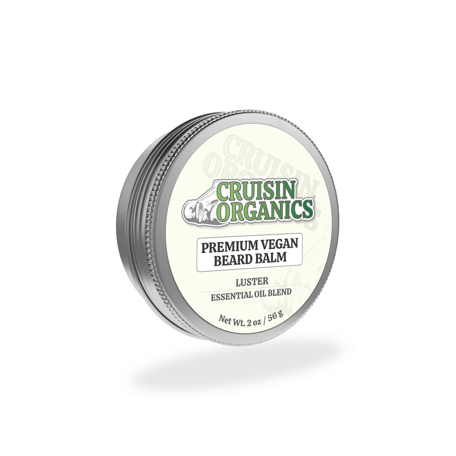 Unleash the allure of a well-groomed beard with Cruisin Organics Luster Beard Balm. Made from palm-free, vegan ingredients, this balm nourishes and tames your beard while enveloping it in a refreshing blend of bergamot, lavender, and mint. Say farewell to unruly facial hair and hello to a luscious, irresistible beard.