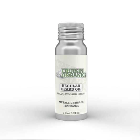 Transform your beard into a luscious masterpiece with Cruisin Organics premium Metallic Mirage Beard Oil. Made with a unique metallic formula, it nourishes and tames unruly facial hair while providing a comforting all-natural scent. Say goodbye to dyes and palm oil and hello to a luxurious grooming experience. Get ready to rock your best beard with confidence and style!