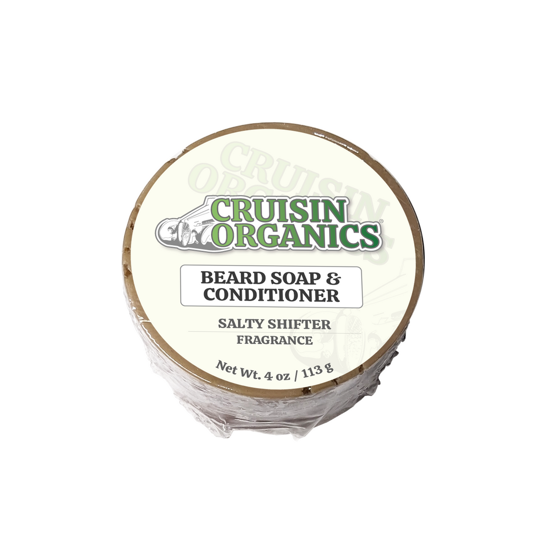 Improve your grooming routine with our Cruisin Organics Chrome Crush Beard Soap &amp; Conditioner. Nourishing and moisturizing natural substances provide long-lasting effects and delightful aromas like ozone, jasmine, and vanilla rum. Keep your beard clean and well-groomed with this exceptional product.