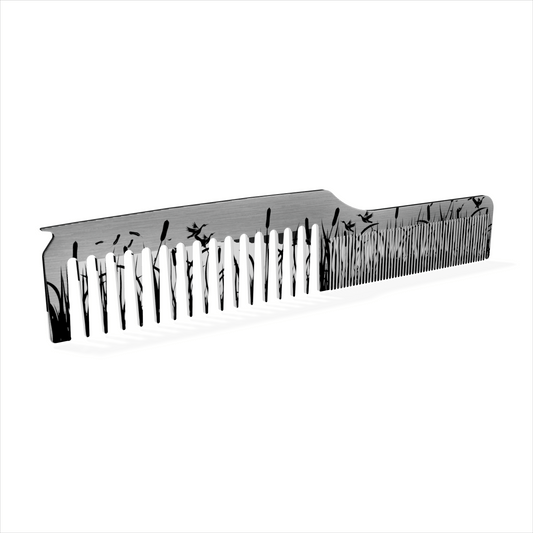 Introducing the Duck Hair Comb - the quackiest way to tame your beard! Made from benchcrafted American steel, this comb is as durable as it is charming. Perfect for the man who takes his facial hair (and puns) seriously.