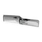 Cruisin Organics Raven Dual Tooth Comb - the perfect tool for hair styling and hygiene-conscious individuals. Made from durable stainless steel, it's perfect for frequent heat-styling while providing extra precision with its unique parting tip. Upgrade your hair care routine now.