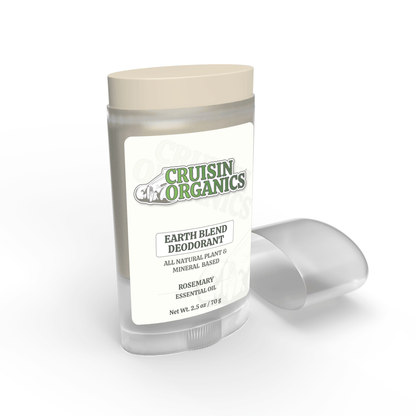 Stay fresh and odor-free all day with our Cruisin Organic deodorant stick. Crafted from all-natural ingredients, it features an invigorating rosemary scent and a vegan formula packed with minerals and plant-based elements like babassu oil and shea butter. Enjoy natural protection without any harmful chemicals.