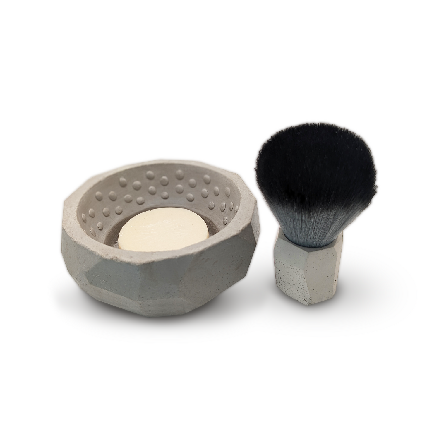 a clean and sustainable shave with the Cruisin Organics Rugged Shaving Bundle. This set includes a bowl, brush, and soap made with natural, zero VOC and palm-free ingredients. Vegan friendly for an environmentally-conscious shaving experience.