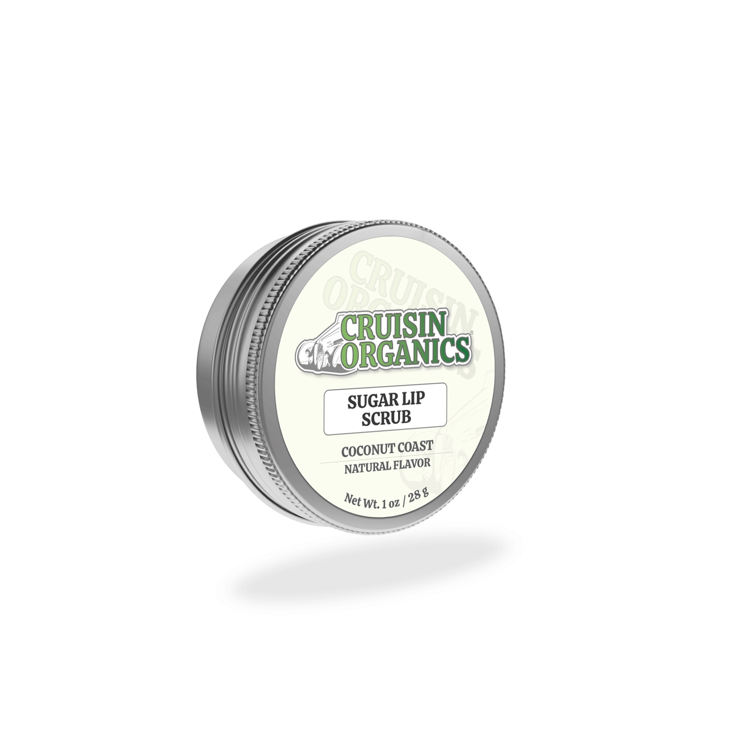 Cruisin Organics Lip Scrub. Our exquisite handmade, dye-free, palm-free Coconut Coast Sugar Lip Scrub will nourish and pamper your lips. Experience the natural exfoliating power of white and brown sugar, enriched with nourishing oils like avocado, olive, and sunflower. Elevate your lip care routine with this elegant and exclusive lip scrub.