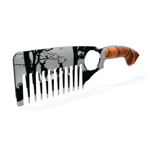 Cruisin Organics Deer Beard Comb Hand-crafted American Stainless