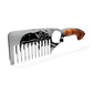 Expertly crafted Cruisin Organics Eagle Beard Comb, made of stainless steel and wood. It efficiently detangles and tames all types of beards, without worrying about breakage. This one-time investment is perfect for daily use or as a key part of your grooming routine.