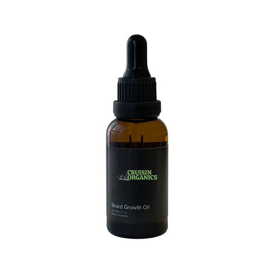Transform your beard with Cruisin Organics Hemp Beard Growth Oil, infused with squalane for moisturizing and antibacterial benefits. Clinically proven as effective as retinol for repairing sun damage.
