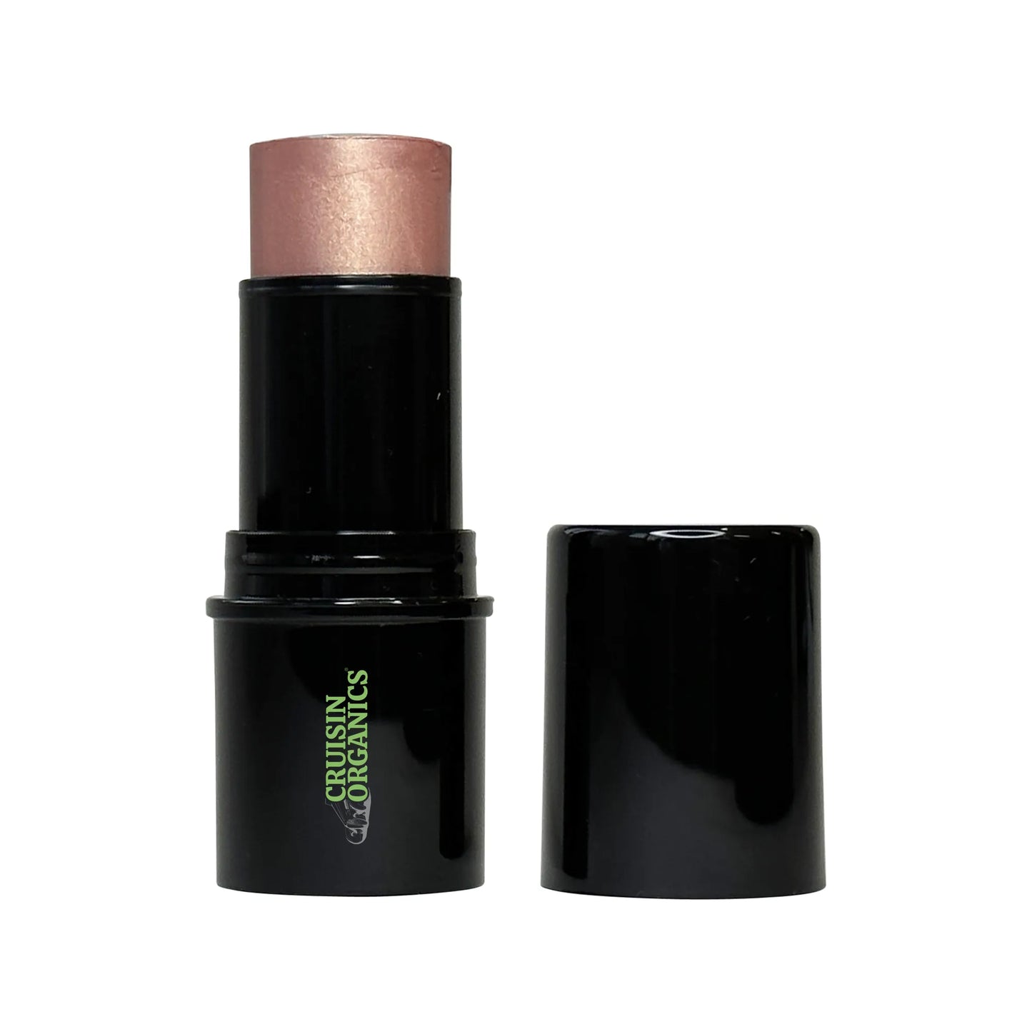 Cruisin Organics glowy highlighter stick with beige lights will be the pick-me-up you need throughout the day. Get a perfect, radiant glow with this easy-to-use, nourishing highlighter stick. Infused with vitamin C, you’ll instantly brighten up your cheeks with shimmer. The highlighter stick also contains vitamins A and E, which promote skin health and soften the skin. Buildable and streak-free, this luminous highlighter stick will bring your best features forward.